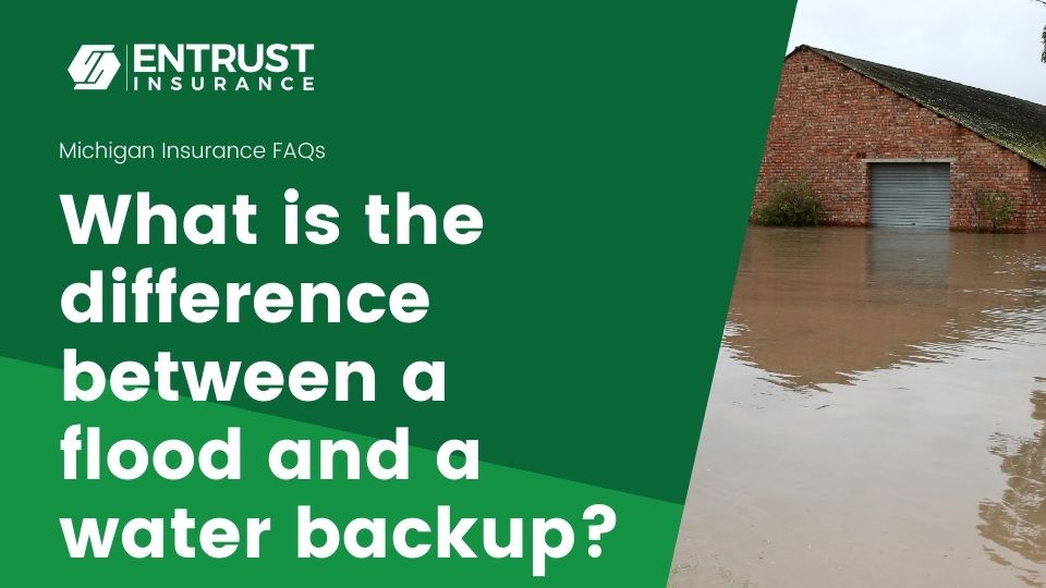 What is the difference between a flood and a water backup?